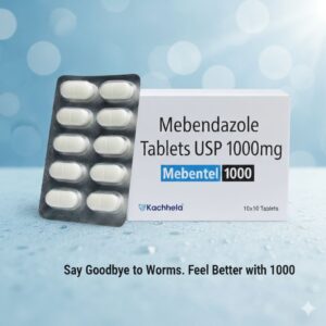 Mebendazole 1000mg (Mebentel 1000) Tablets